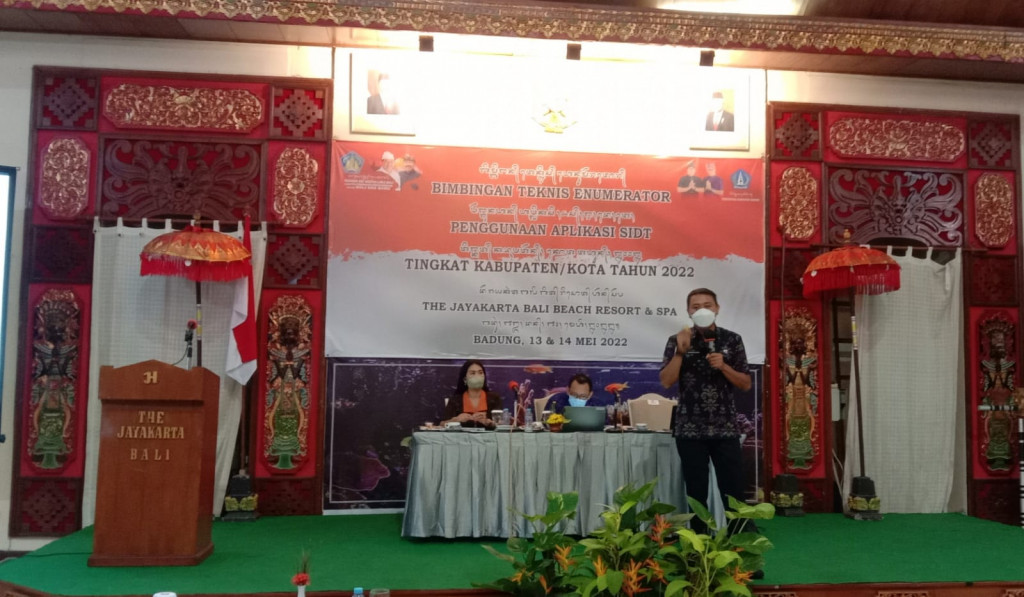 Bimbingan Teknis Enumerator Penggunaan Aplikasi SIDT (Sistem Informasi Data Tunggal) di Kabupaten Badung tahun 2022